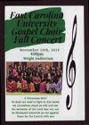 East Carolina University Gospel Choir Fall Concert program